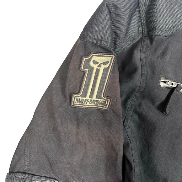 Harley-Davidson Mens Raven Textile Functional Motorcycle Riding Jacket Size 2XL - Picture 5 of 9